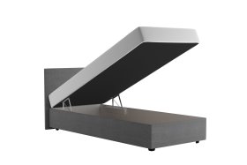 Jednolůžko Rodney v rozměru 90x200 cm, v potahu Malmö New 90, úložný prostor