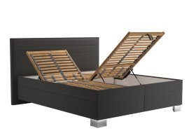 Dvoulůžko Grand v rozměru 160x200 cm, v potahu Matrix 19, ukázka úložného prostoru