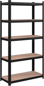 Regál Juno 180x90x40, hnědá a černá