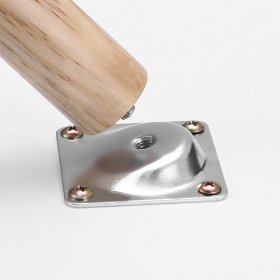 Stolek Osen 45x45x50 bílý a hnědý, detail