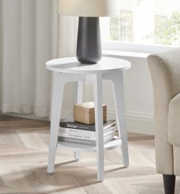 Stolek Sela 40x40x50, bílý, interiér