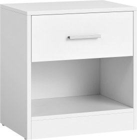 Noční stolek se šuplíkem Keno 28x39x41, bílý