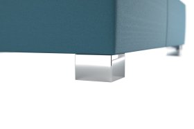 Dvoulůžko Lilibet v rozměru 160x200 cm, v potahu Trinity 13 Azur, podnoží