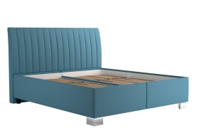 Dvoulůžko Lilibet v rozměru 160x200 cm, v potahu Trinity 13 Azur, bez matrací