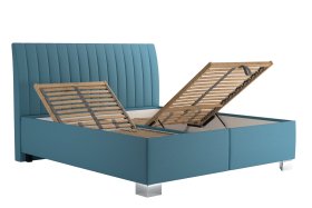 Dvoulůžko Lilibet v rozměru 160x200 cm, v potahu Trinity 13 Azur, polohování