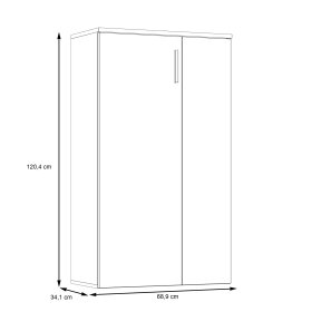 Botník But, bílý a dub sonoma, rozměry