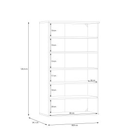 Botník But, bílý a dub artisan, rozměry