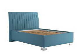 Jednolůžko Lilibet v rozměru 140x200 cm, v potahu Trinity 13 Azur, bez matrace