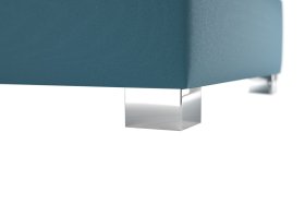 Jednolůžko Lilibet v rozměru 140x200 cm, v potahu Trinity 13 Azur, podnoží