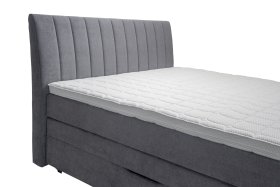 Boxspring Jira v rozměru 160x200, v potahu Matrix 17, detail čela