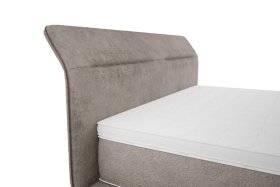 Dvoulůžko Bend v rozměru 180x200, v potahu Aphrodite 6, detail čela