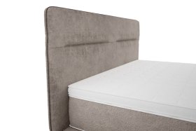 Dvoulůžko Bend v rozměru 180x200, v potahu Aphrodite 6, detail čela 