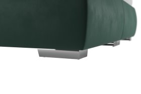 Dvoulůžko Idaho v rozměru 180x200 cm, v potahu Tiffany 10 DK. Green, podnoží