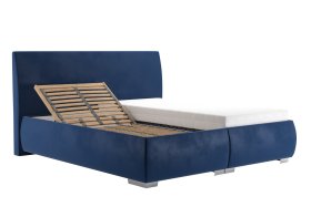 Dvoulůžko Idaho v rozměru 180x200 cm, v potahu Tiffany 11 Blue, polohování hlavy