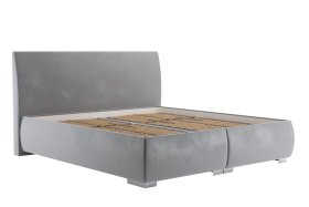 Dvoulůžko Idaho v rozměru 180x200 cm, v potahu Tiffany 16 Grey, bez matrací
