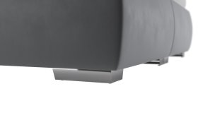 Dvoulůžko Idaho v rozměru 180x200 cm, v potahu Tiffany 16 Grey, podnoží