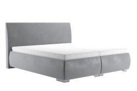 Dvoulůžko Idaho v rozměru 180x200 cm, v potahu Tiffany 16 Grey, s matracemi