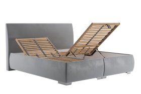 Dvoulůžko Idaho v rozměru 180x200 cm, v potahu Tiffany 16 Grey, polohování