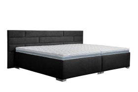 Dvoulůžko Family bed v rozměru 280x220 cm, v potahu Savoy 94 DK. GR, s matracemi