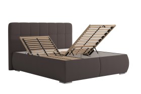 Dvoulůžko Sanza v rozměru 180x200 cm, v potahu Bison 6 Dk. Brown, polohování 