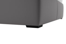 Dvoulůžko Kessy v rozměru 180x200 cm, v potahu Tiffany 16 grey, detail podnoží 