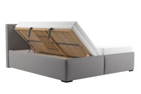 Dvoulůžko Kessy v rozměru 180x200 cm, v potahu Tiffany 16 grey, úložný prostor
