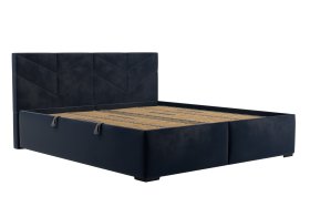 Dvoulůžko Kessy v rozměru 180x200 cm, v potahu Tiffany 37 Deep Blue, bez matrací