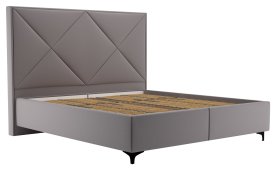 Dvoulůžko Ramona v rozměru 180x200 cm, v potahu Prima 13 Grey, bez matrací