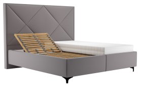 Dvoulůžko Ramona v rozměru 180x200 cm, v potahu Prima 13 Grey, polohování roštu