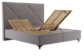 Dvoulůžko Ramona v rozměru 180x200 cm, v potahu Prima 13 Grey, polohování roštu