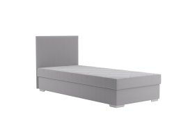 Válenda Riga v rozměru 90x200 cm, v potahu Crown 17 Grey, hlavové čelo