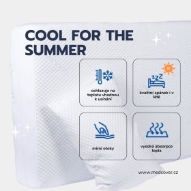 Chladivý matracový chránič Cooler 90x200x30 cm, bílý, vlastnosti