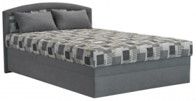 Jednolůžko Mariana v rozměru 140x200 cm, v potahu Trend 15 Grey a Kristen 8057-11