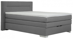 Boxspring Doria v rozměru 140x200 cm, v potahu Milano New 95, s topperem 