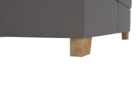 Boxspring Brisa v rozměru 180x200 cm, v potahu Trend 15 Grey, podnoží