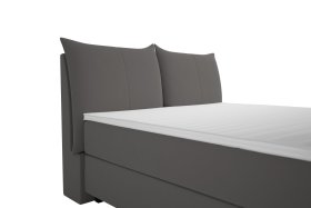 Boxspring Brisa v rozměru 180x200 cm, v potahu Trend 15 Grey, detail čela
