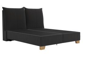 Boxspring Brisa v rozměru 180x200 cm, v potahu Trend 17 Black, bez matrací