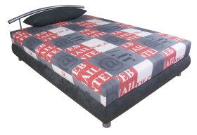 Jednolůžko Nina v rozměru 140x 200 cm, v potahu Molino 463-85