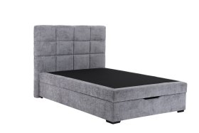 Boxspring Foxy v rozměru 140x200 cm, v látce Astra 18 Ash, bez matrace