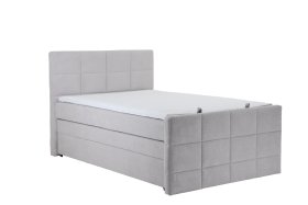 Boxspring Lana v rozměru 140x200 cm, v látce Crown 16 Silver