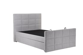 Boxspring Lana v rozměru 140x200 cm, v látce Crown 16 Silver, bez matrace