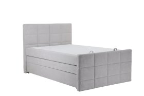 Boxspring Lana v rozměru 140x200 cm, v látce Crown 16 Silver, bez topperu