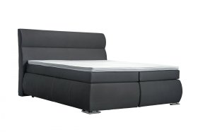 Boxspring Inca v rozměru 180x200 cm, v potahu Prima 15 Anthracit, s topperem