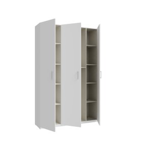 Šatní skříň Nook 134x211x42 cm, bílá