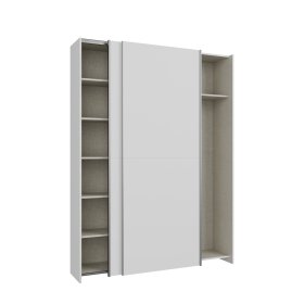 Šatní skříň Nook s posuvnými dveřmi 151x210x40 cm, bílá