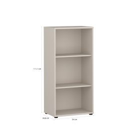 Knihovna Tempra 54x112x35 cm, bílá, vnější rozměry