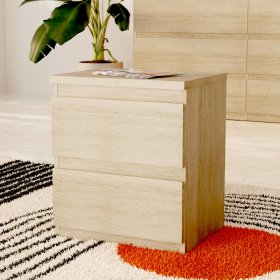Noční stolek Edmore se šuplíky 42x50x33 cm, dub sonoma