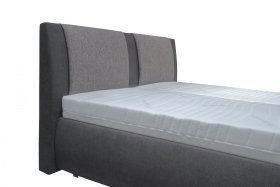 Dvoulůžko Limone v rozměru 180x200 cm, v potahu Fashion 4 a Enjoy 6, detail čela 