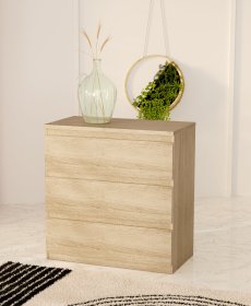 Komoda Edmore se šuplíky 73x80x43 cm, dub sonoma