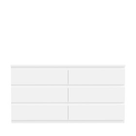 Komoda Edmore se šuplíky 154x80x43 cm, bílá